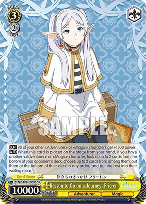 Reason to Go on a Journey Frieren SR SFN/S108-E009S SR Frieren: Beyond Journey’s End Card
