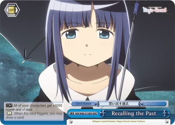 Recalling the Past RRR MR/W80-E100R RRR Magia Record: Puella Magi Madoka Magica [Side Story] (Anime) Card