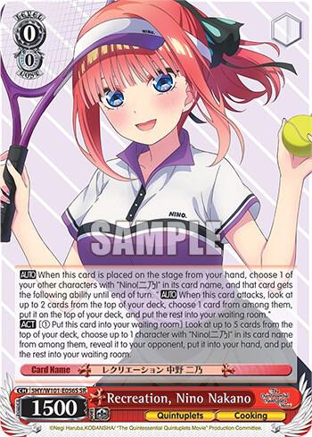 Recreation Nino Nakano SR 5HY/W101-E056S SR The Quintessential Quintuplets Movie Card
