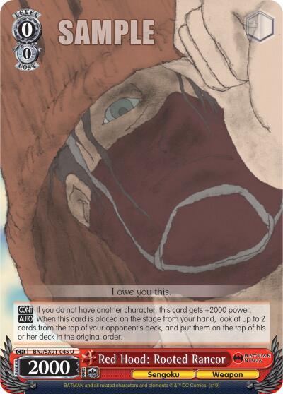 Red Hood Rooted Rancor BNJ/SX01-045 U Batman Ninja Card