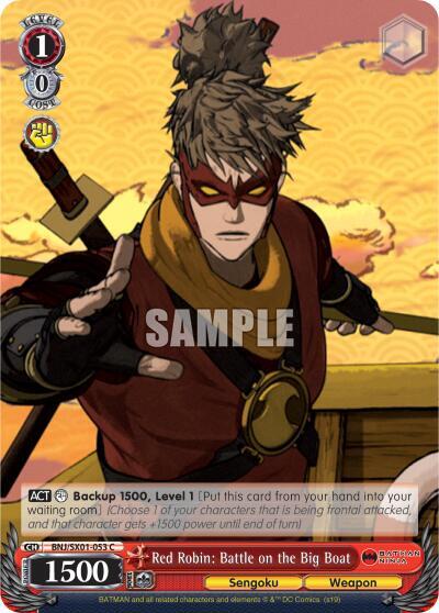 Red Robin Battle on the Big Boat BNJ/SX01-053 C Batman Ninja Card