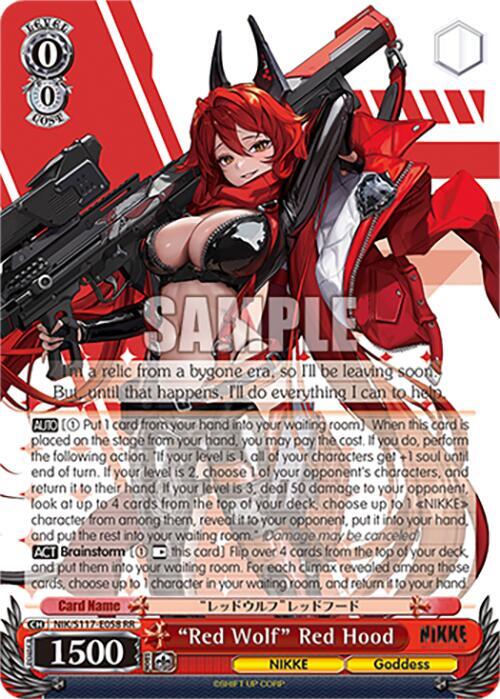 Red Wolf Red Hood NIK/S117-E058 RR GODDESS OF VICTORY: NIKKE Card