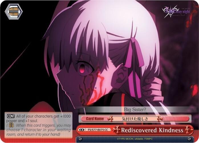Rediscovered Kindness FS/S77-E075 CC Fate/stay night [Heaven’s Feel] Vol.2 Card