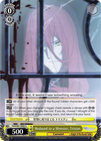 Reduced to a Monster Tristan FGO/S87-E009 U Fate/Grand Order THE MOVIE Divine Realm of the Round Table: Camelot Card
