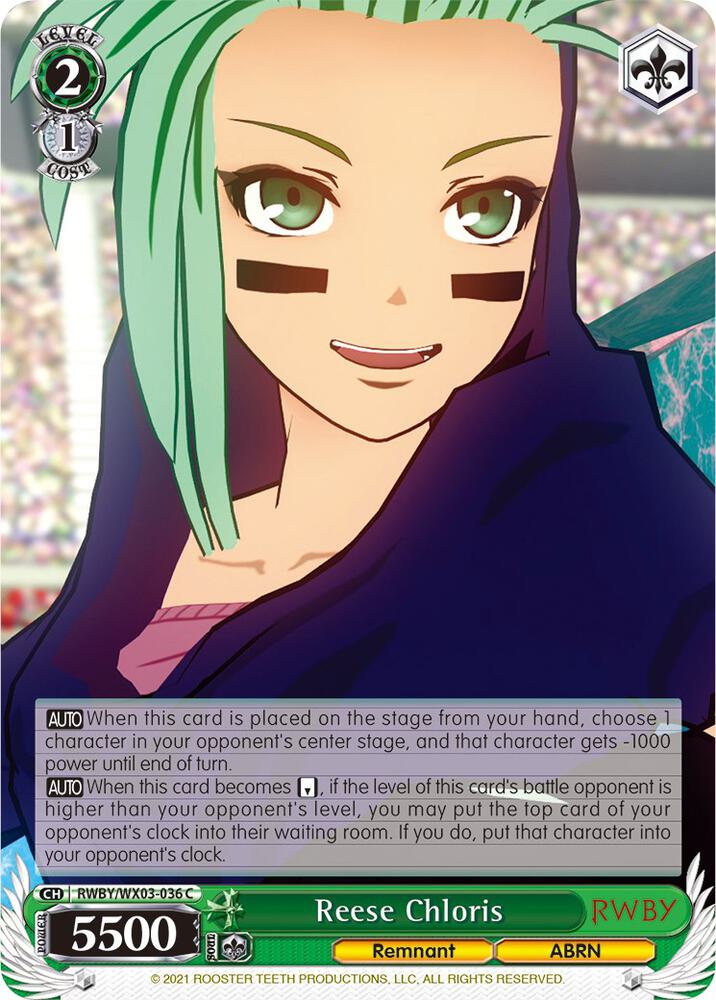 Reese Chloris RWBY/WX03-036 C RWBY Card