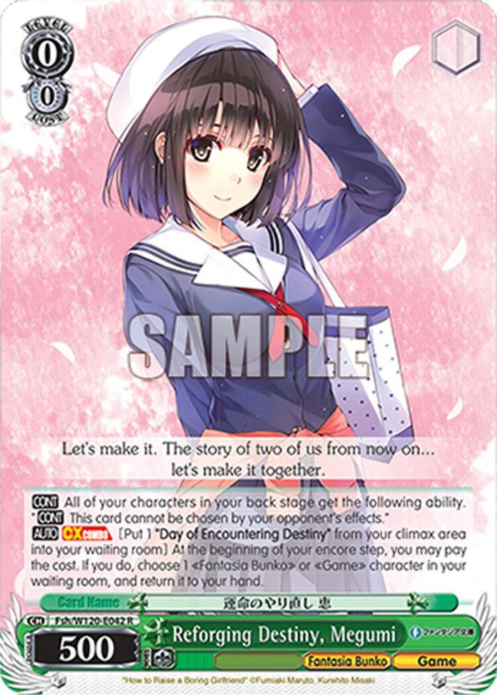 Reforging Destiny Megumi Fsh/W120-E042 R Fujimi Fantasia Bunko Vol.2 Card