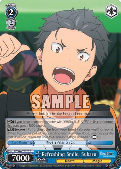 Refreshing Smile Subaru RZ/S46-TE37 TD Re:ZERO Card