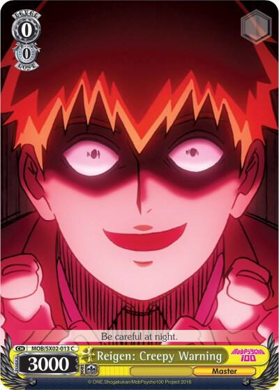 Reigen Creepy Warning MOB/SX02-013 C Mob Psycho 100 Card