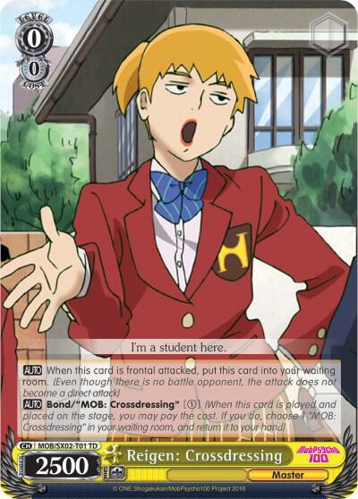 Reigen Crossdressing MOB/SX02-T01 TD Mob Psycho 100 Card