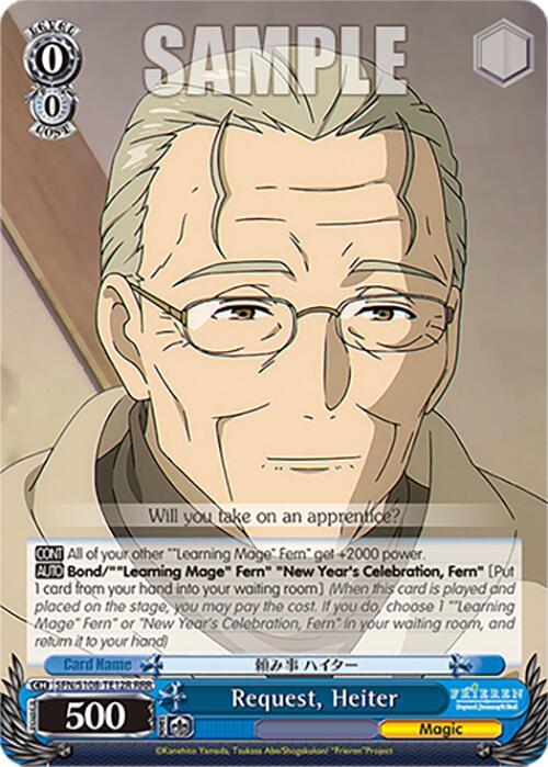 Request Heiter RRR SFN/S108-TE12R RRR Frieren: Beyond Journey’s End Card