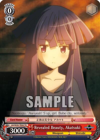 Revealed Beauty Akatsuki LH/SE20-TE04 TD LOG HORIZON Card