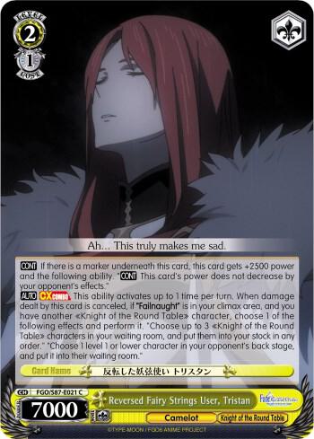 Reversed Fairy Strings User Tristan FGO/S87-E021 C Fate/Grand Order THE MOVIE Divine Realm of the Round Table: Camelot Card