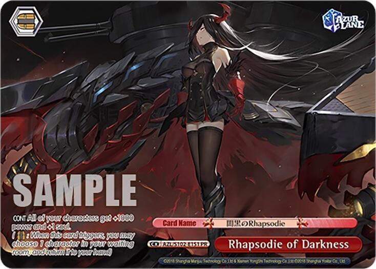 Rhapsodie of Darkness PR AZL/S102-E151 PR Azur Lane Card