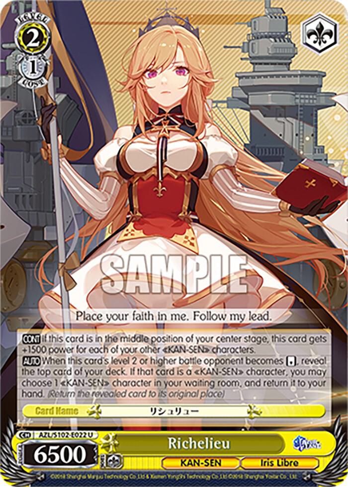 Richelieu AZL/S102-E022 U Azur Lane Card