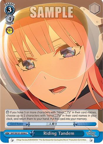Riding Tandem 5HY/W101-E098 C The Quintessential Quintuplets Movie Card