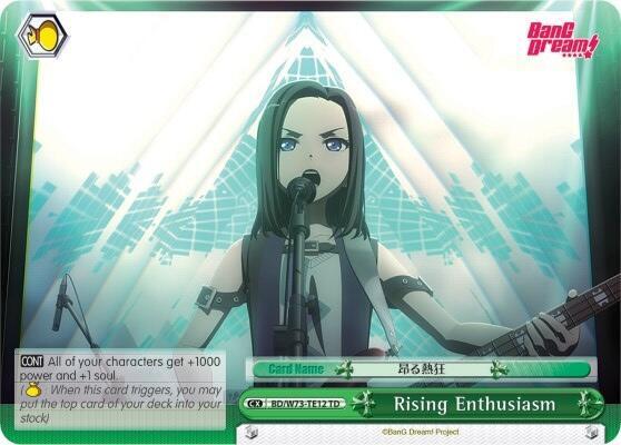 Rising Enthusiasm BD/W73-TE12 TD BanG Dream! Vol.2 Card