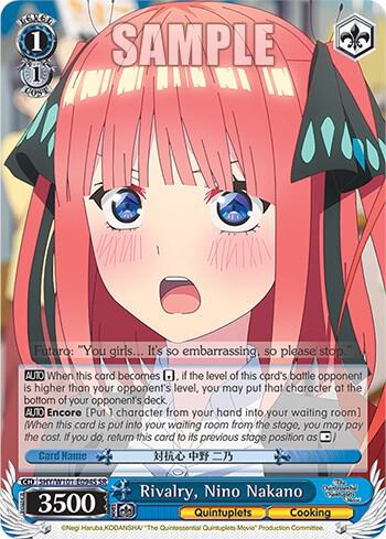 Rivalry Nino Nakano SR 5HY/W101-E094S SR The Quintessential Quintuplets Movie Card