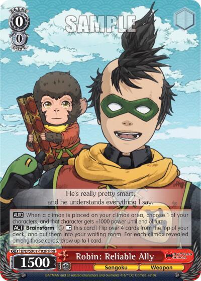 Robin Reliable Ally RRR BNJ/SX01-T02R RRR Batman Ninja Card