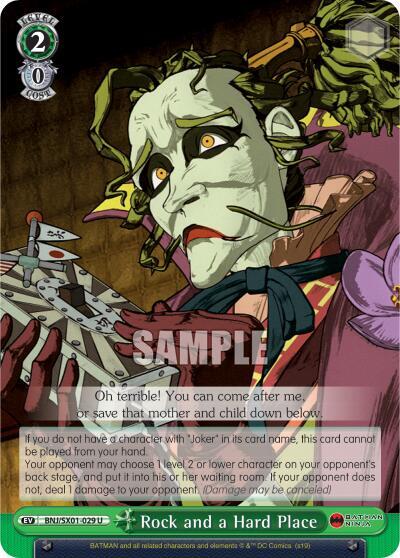 Rock and a Hard Place BNJ/SX01-029 U Batman Ninja Card