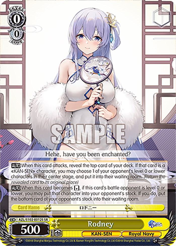 Rodney SR AZL/S102-E012S SR Azur Lane Card