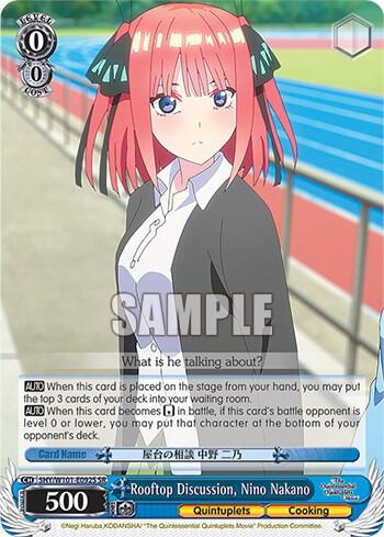 Rooftop Discussion Nino Nakano SR 5HY/W101-E092S SR The Quintessential Quintuplets Movie Card