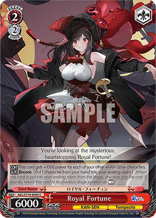 Royal Fortune AZL/S119-E092 C Azur Lane Vol. 2 Card