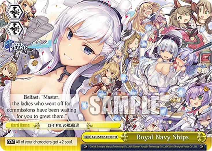 Royal Navy Ships AZL/S102-TE38 TD Azur Lane Card