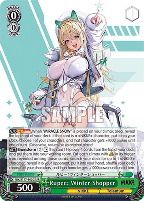 Rupee Winter Shopper SR NIK/S117-E030S SR GODDESS OF VICTORY: NIKKE Card