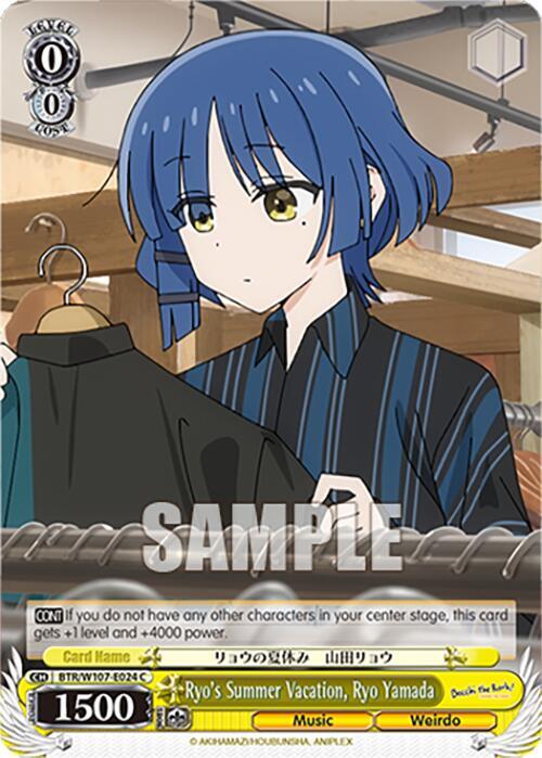 Ryos Summer Vacation Ryo Yamada BTR/W107-E024 C BOCCHI THE ROCK! Card