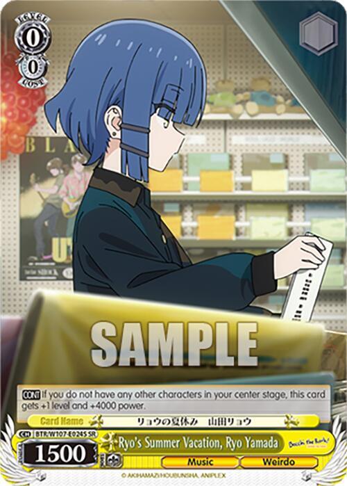 Ryos Summer Vacation Ryo Yamada SR BTR/W107-E024S SR BOCCHI THE ROCK! Card
