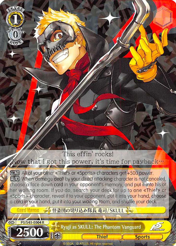 Ryuji as SKULL The Phantom Vanguard P5/S45-E004 R Persona 5 Card