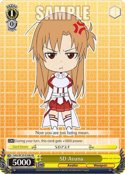 SD Asuna SAO/SC20-E106 RE Sword Art Online Chronicle Set Card