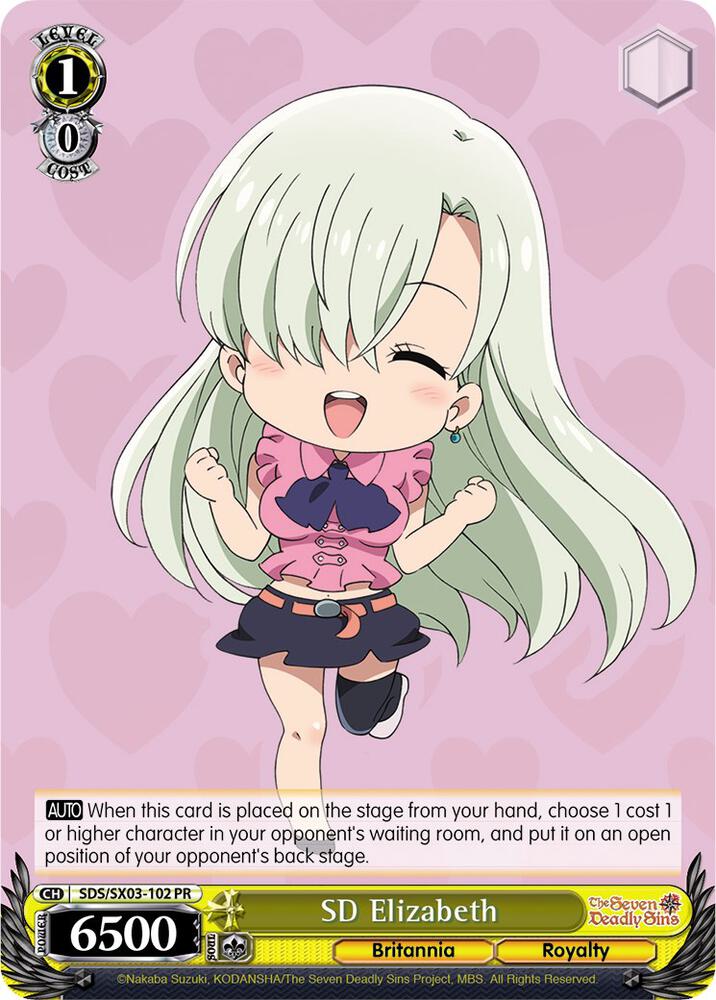 SD Elizabeth SDS/SX03-102 PR The Seven Deadly Sins Card