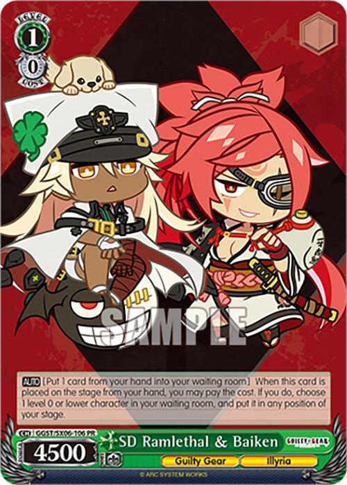 SD Ramlethal and Baiken GGST/SX06-106 PR Guilty Gear -Strive- Card
