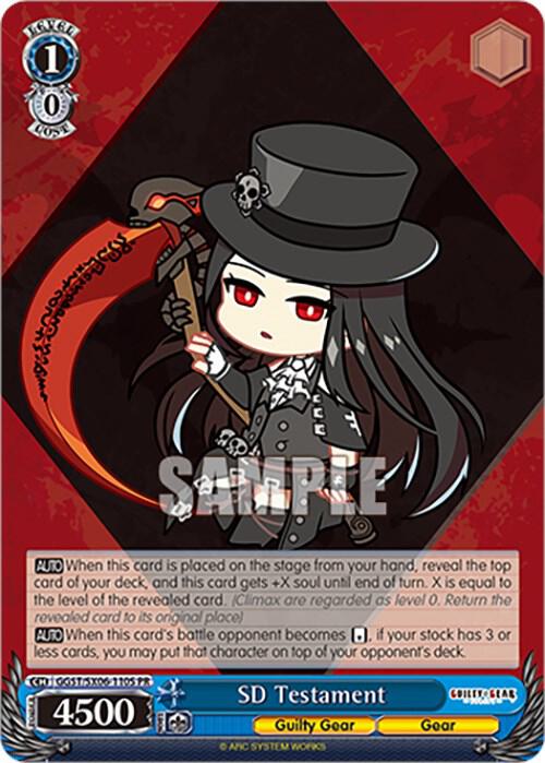 SD Testament Foil GGST/SX06-110S PR Guilty Gear -Strive- Card
