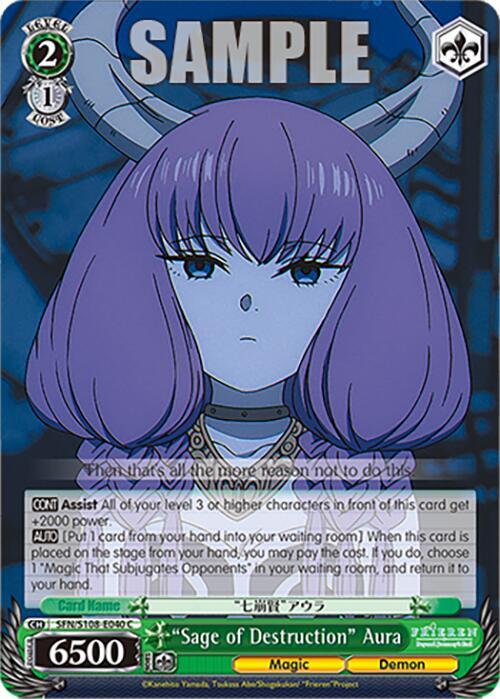 Sage of Destruction Aura SFN/S108-E040 C Frieren: Beyond Journey’s End Card