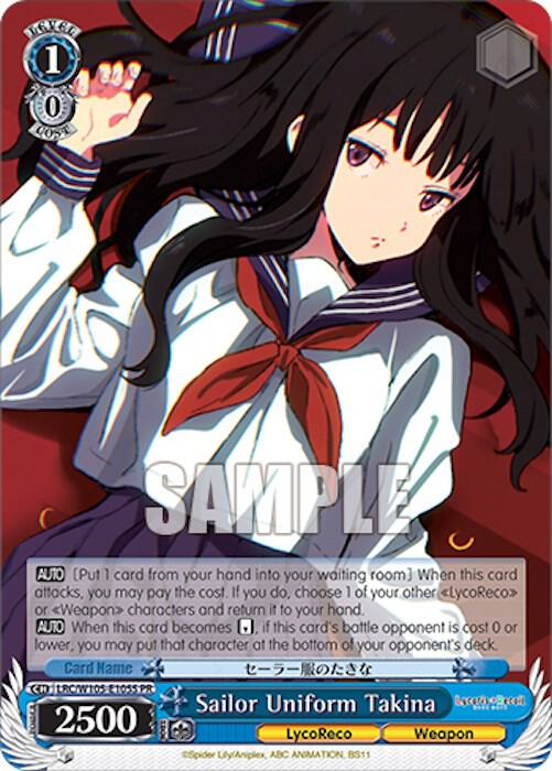 Sailor Uniform Takina Foil LRC/W105-E105S PR Lycoris Recoil Card
