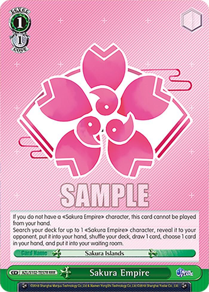 Sakura Empire RRR AZL/S102-TE57R RRR Azur Lane Card