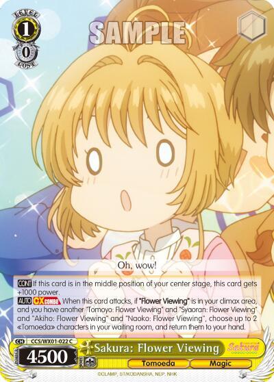 Sakura Flower Viewing CCS/WX01-022 C Cardcaptor Sakura: Clear Card Card