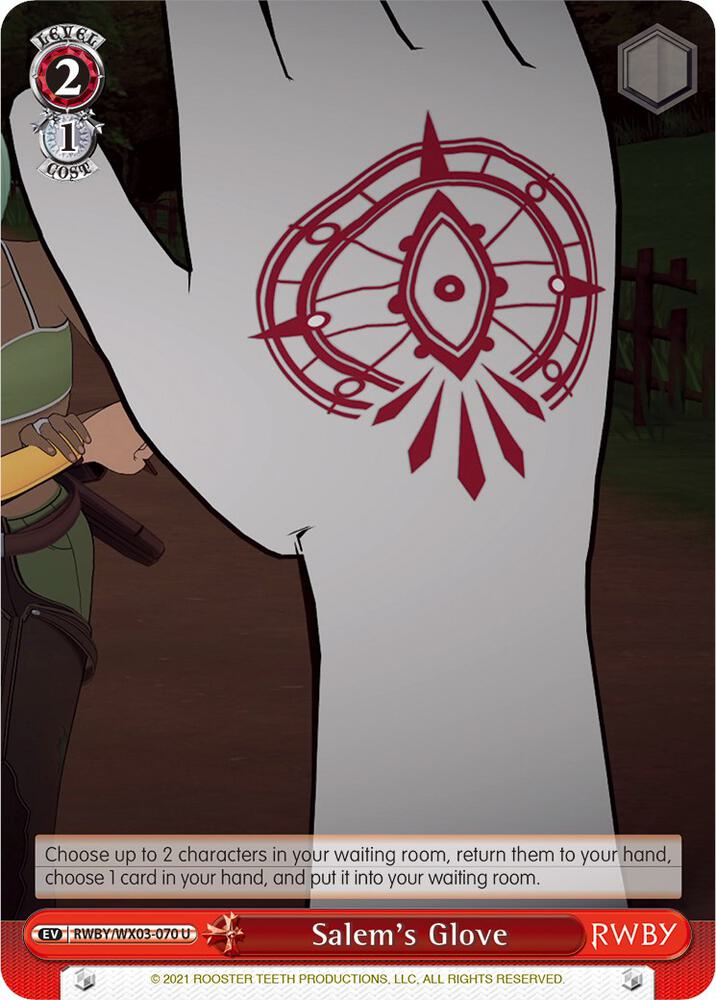 Salems Glove RWBY/WX03-070 U RWBY Card