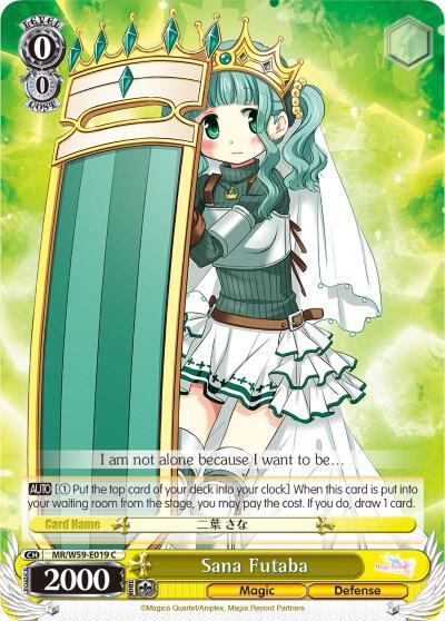 Sana Futaba MR/W59-E019 C Magia Record: Puella Magi Madoka Magica [Side Story] (Mobile) Card