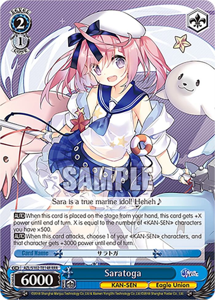Saratoga RRR AZL/S102-TE14R RRR Azur Lane Card