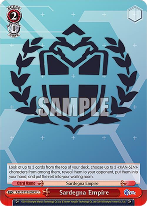 Sardegna Empire AZL/S119-E093 U Azur Lane Vol. 2 Card