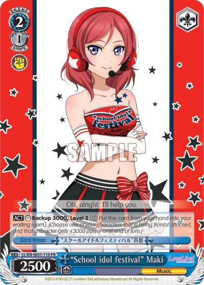School idol festival Maki LL/EN-W01-110 PR Love Live! DX Card