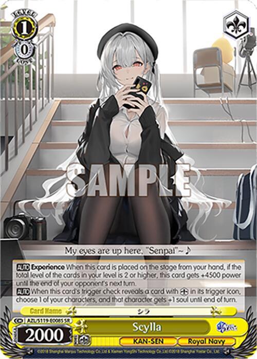 Scylla SR AZL/S119-E008S SR Azur Lane Vol. 2 Card