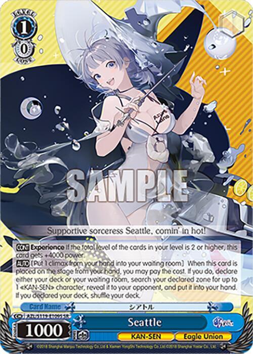 Seattle SR AZL/S119-E109S SR Azur Lane Vol. 2 Card