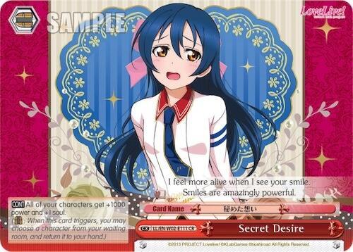 Secret Desire LL/EN-W02-E111 CR Love Live! DX Vol.2 Card