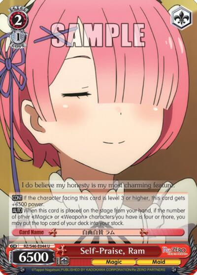Self Praise Ram RZ/S46-E044 U Re:ZERO Card