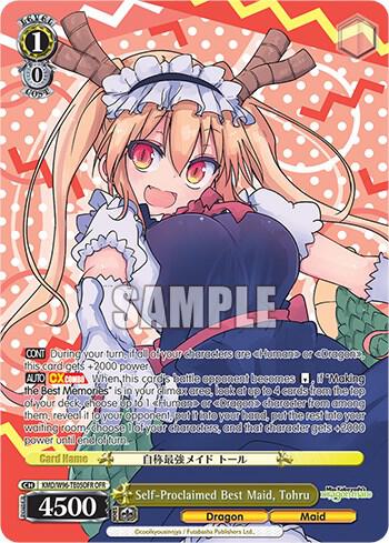 Self Proclaimed Best Maid Tohru OFR KMD/W96-TE05OFR OFR Miss Kobayashi's Dragon Maid Card