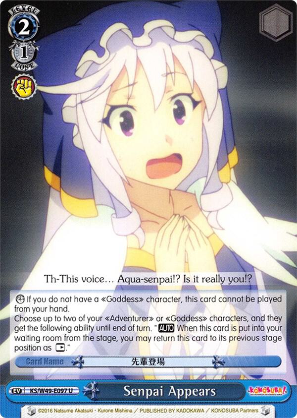 Senpai Appears KS/W49-E097 U KonoSuba Card